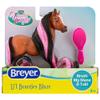 Breyer Horses Mane Beauty Li'l Beauties | Blaze | Brushable Black and Pink Mane and Tail | 4.25" L x 3.25" H |Model #7412, Brown view 4