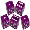 Cyber-Deals Craps Kit Sets Including 19mm Dice (Set of 5), Layout, Stick, Acrylic Dice Boat & Accessories (Purple) view 2