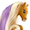Breyer Horses Mane Beauty Li'l Beauties | Sunset | Brushable Golden Blonde and Purple Mane and Tail | 4.25" L x 3.25" H |Model #7411, Brown view 3