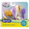 Breyer Horses Mane Beauty Li'l Beauties | Sunset | Brushable Golden Blonde and Purple Mane and Tail | 4.25" L x 3.25" H |Model #7411, Brown view 4