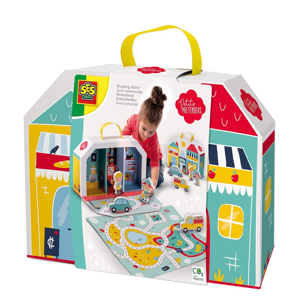 SES Creative 18013 Shopping District Suitcase and Play mat