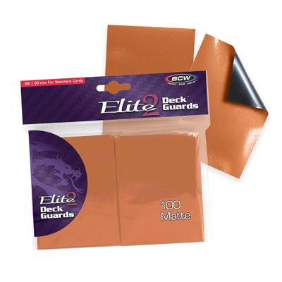 BCW Elite2 Matte Card Sleeves Autumn | Anti-Glare Front | Textured Back | Fits Standard 2.5" x 3.5" Cards - 100 Pack