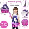 Cheerful Children Toys Kids Gardening Set  Gardening Tools for Kids with Watering Can, Shovels, Rake, Gloves & Apron  Planting Outdoor Activity for Ages 3-7, Unicorn Themed Gardening Set for Girls view 4