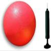 Toys+ 8.5 Inch Playground Balls Red, Blue, Green, Yellow and Rainbow! (1 Ball, Red + Pump) view 2