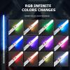 CVCBSER Upgrade App Dueling Lightsaber, Motion Control 16 Sets Sound Effects and 16 Colors Changeable, Smooth Swing Metal Light Saber for Adults view 2