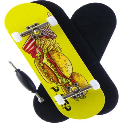 P-REP Starter Complete Wooden Fingerboard 30mm - Cheeseburger Cheeseburger