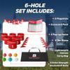 bucketgolf Game The Original Ultimate Backyard Lawn Golf Game for Family, Adults and Kids - Portable 6 Hole Golf Course Play Outdoor, Lawn, Park, Beach, Yard. view 4