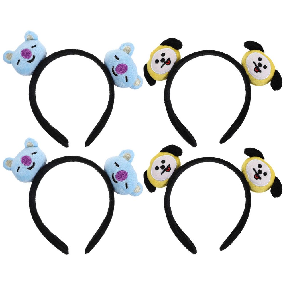 Beaupretty 4pcs Cartoon Animal Headbands Cute Hair for Parties Lightweight and Comfortable Festival Accessories Adorable Dog Designs for Women