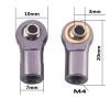 10Pack Vgoohobby Metal M4 Ball Joint Link Ball Head Tie Rod End Compatible with Axial SCX10-II 90046 90047 D90 Traxxas TRX-4 RC Buggy Crawler Car view 3