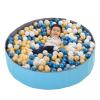 LimitlessFunN Foldable Double Layer Oxford Cloth Kids Ball Pit, Play Ball Pool with Storage Bag (Balls Not Included) Playpen for Baby Toddlers (48 Inch, Large, Blue) view 1