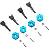 4Pack Vgoohobby RC Wheel Axle Shaft Locknuts with 7mm to 12mm Wheel Hex Hub Convert Adapter Compatible with Wltoys A959 A969 A979 K929 RC Car 1/18 Scale RC Car view 2