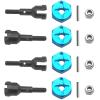 4Pack Vgoohobby RC Wheel Axle Shaft Locknuts with 7mm to 12mm Wheel Hex Hub Convert Adapter Compatible with Wltoys A959 A969 A979 K929 RC Car 1/18 Scale RC Car view 3