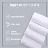 20 Pack Large Burp Cloths for Baby - 20" by 10" Ultra Absorbent Burping Cloth, Hand Washcloths, Newborn Towel - Milk Spit Up Rags - Burpy Cloths for Unisex, Boy, Girl - Burp Cloths Set(White) view 4