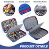 KISLANE Car Storage Case Organizer for 48 Vehicles  Portable 1:64 Scale Die-Cast Collection Carrying Case with Elastic Slots, Travel Storage Bag for Collectors, Blue view 3