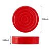 24 Pieces Wooden Checkers Pieces 1.06 Inch Checkers Board Game Pieces Stackable Ridge in Drawstring Storage Pouch, Red and Black view 2