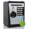 Lyght Mini ATM Savings Bank for Real Money, Electronic Voice Piggy Banks, Fingerprint Password, Kids Safe Box, Cool Stuff Gift for Boys and Girls Silver/Black view 1