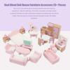 22 Pieces Wooden Mini Furniture Accessories 1:12 Scale Mini Wooden Furnishings for Mini Living Room,Kitchen,Dining Room,Bedroom,Bathroom view 2