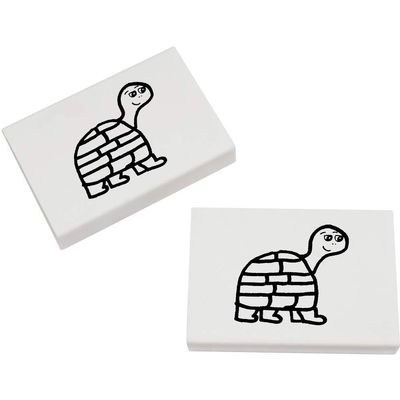 Azeeda 2 x 45mm 'Tortoise' Erasers/Rubbers (ER00025701)