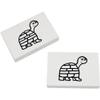 Azeeda 2 x 45mm 'Tortoise' Erasers/Rubbers (ER00025701) view 1