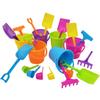12 Mini Beach Playsets, Play Set Includes 1 Sand Bucket, 1 Shovel, 1 Rake, and 1 Scoop, Birthday Treats for Boys and Girls, Party Favors for Kids and Toddlers (12-Pack) view 4