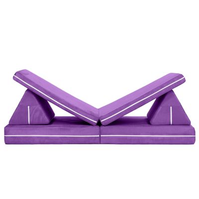 Jaxx Zipline Playscape Imaginative Furniture Playset for Creative Kids, Original Set, Grape