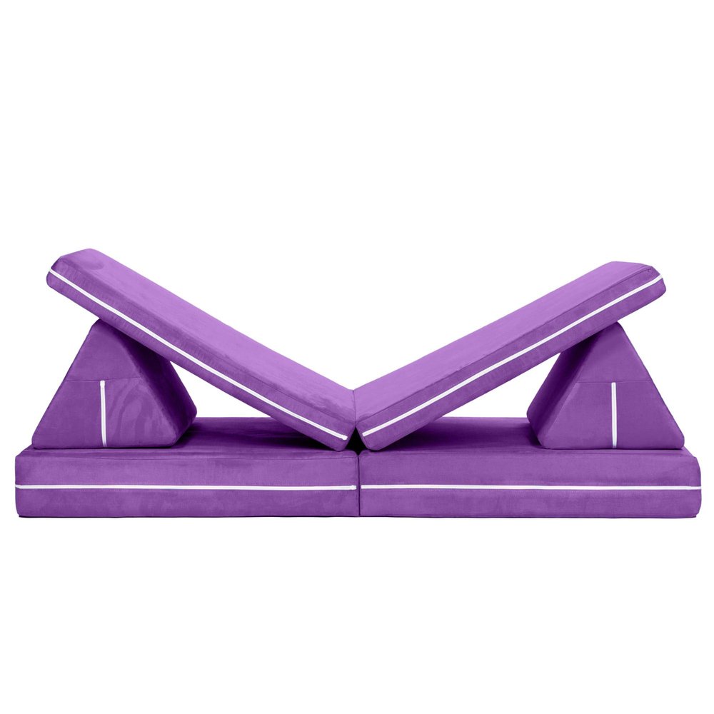 Jaxx Zipline Playscape Imaginative Furniture Playset for Creative Kids, Original Set, Grape