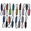 BubbasGarageTv - Large Heavy Duty Paracord Zipper Pulls (Neon Orange view 3