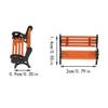 Maxmoral 10PCS Model Train Platform Park Street Seat Bench Chairs Park Bench Model for Model Train Landscape Railway view 2