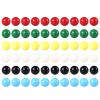 Laviesto Game Replacement Marbles Balls,60pcs 9/16inch Acrylic Balls for Chinese Checkers,Aggravation Game,Marble Run,Marble Games(6 Colors) view 1
