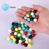 Laviesto Game Replacement Marbles Balls,60pcs 9/16inch Acrylic Balls for Chinese Checkers,Aggravation Game,Marble Run,Marble Games(6 Colors) view 2