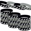 Oringaga 24PCS Wolf Themed Party Rubber Wristbands, Wolf Animal Printed Birthday Party Favors Supplies Decorations Gifts Prize Goodie Bag Favor Silicone Wristband view 1