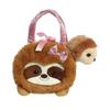 Aurora Fashionable Fancy Pals Minty Sloth Stuffed Animal - On-The-go Companions - Stylish Accessories - Brown 7 Inches view 1