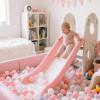 STARBOLO Ball Pit Balls for Kids - 100 Pieces Crush Proof Stress Balls BPA&Phthalate Free Non-Toxic Soft Plastic Ball for Baby Birthday Pool Play Water Toy Wedding Playpen Pit Accessories (Pink) view 2