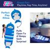 Happy Nappers: Pillow & Sleepy Sack: Large - Blue Shark - 66 x 30, 2-in-1: Plush Animal Opens Into Sleeping Bag, Soft Play & Nap Character, Kids 3+ view 3