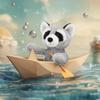 Apricot Lamb Toys Plush Velvet Raccoon Stuffed Animal Soft Cuddly Perfect for Child (Velvet Raccoon) view 2