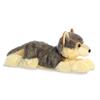Aurora Adorable Grand Flopsie Wily Wolf Stuffed Animal - Playful Ease - Timeless Companions - Gray 16.5 Inches view 2
