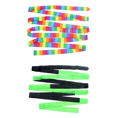 2pcs Kite Tail Streamer for Boys and Girls Rainbow Kite Tail Replacement for Outdoor Fun