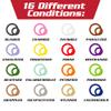 Deluxe Condition Rings w Wooden Case (64 Rings for Standard & Large) - 16 Conditions, DND Flexible Design- Easy Affix Base Slides Under Figure- Works with Dungeons Dragons, Pathfinder & All RPG Games view 3