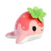 Aurora Enchanting Tasty Peach Strawberry Nomwhal Stuffed Animal - Bright & Colorful Design for Room Decor - Perfect for Adults, Kids, and Birthdays - Pink 8 Inches view 2