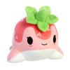 Aurora Enchanting Tasty Peach Strawberry Nomwhal Stuffed Animal - Bright & Colorful Design for Room Decor - Perfect for Adults, Kids, and Birthdays - Pink 8 Inches view 3