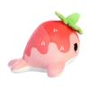 Aurora Enchanting Tasty Peach Strawberry Nomwhal Stuffed Animal - Bright & Colorful Design for Room Decor - Perfect for Adults, Kids, and Birthdays - Pink 8 Inches view 4