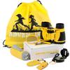 Adventure Kidz Outdoor Exploration Kit, Childrens Binoculars, Flashlight, Compass, Fox Whistle, Magnifying Glass, Backpack. Great Gift Set for STEM, Pretend Play view 1