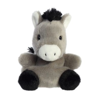Aurora Adorable Palm Pals Eli Donkey Stuffed Animal - Fun Collectible Plush for Kids and Adult Collectors - Perfect for Decorating Rooms and Birthday Gifts - Gray 4.5 Inches