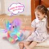 Glow Guards 12'' Light up Peek-a-Boo Elephant Stuffed Animal Musical Rainbow Elephant Singing Stuffed Animal Electric Interactive Toys Christmas Holiday Birthday Gifts for Toddler Kids view 2