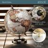 Abbott Collection 57-LATITUDE-17 Spinning Small Decorative Globe, Green/Black, 11" H view 3