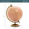 Abbott Collection 57-LATITUDE-17 Spinning Small Decorative Globe, Green/Black, 11" H view 4