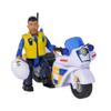 Simba 109251092002 Fireman Sam Police Motorcycle Plus Articulated Malcolm Action Figure le Pompier, Multicolored view 2