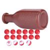 Fockety 16 Numbered Rubber Pool Dice, Great Brown Shaker Bottle, for Pea and Pool and Others view 4