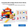 LVHERO Classic Baseplates Building Plates for Building Bricks 100% Compatible with All Major Brands-Baseplate, 10" x 10", Pack of 8 (White) view 4