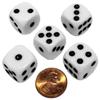 Cyber-Deals Black PU Leather Dice Cup with 16mm White Dice Black Pips Plus Storage Pouch Set (3 Sets) view 2
